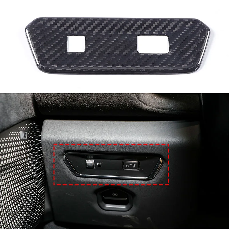 For 2021-2023 Lotus EMIRA Real Carbon Fiber Car Styling Car Interior Trunk Switch Frame Sticker Car Interior Accessories 1Pcs