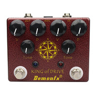 Demonfx King Of Drive High quality Guitar Effect Pedal Overdrive Distortion Boost With True Bypass