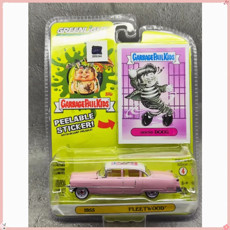 Greenlight 1:64 مقياس 1955 Cadi Fleetwood Series 60 الوردي طبعة سبيكة سيارة نموذج مجموعة ثابتة زينت هدايا العيد اللعب