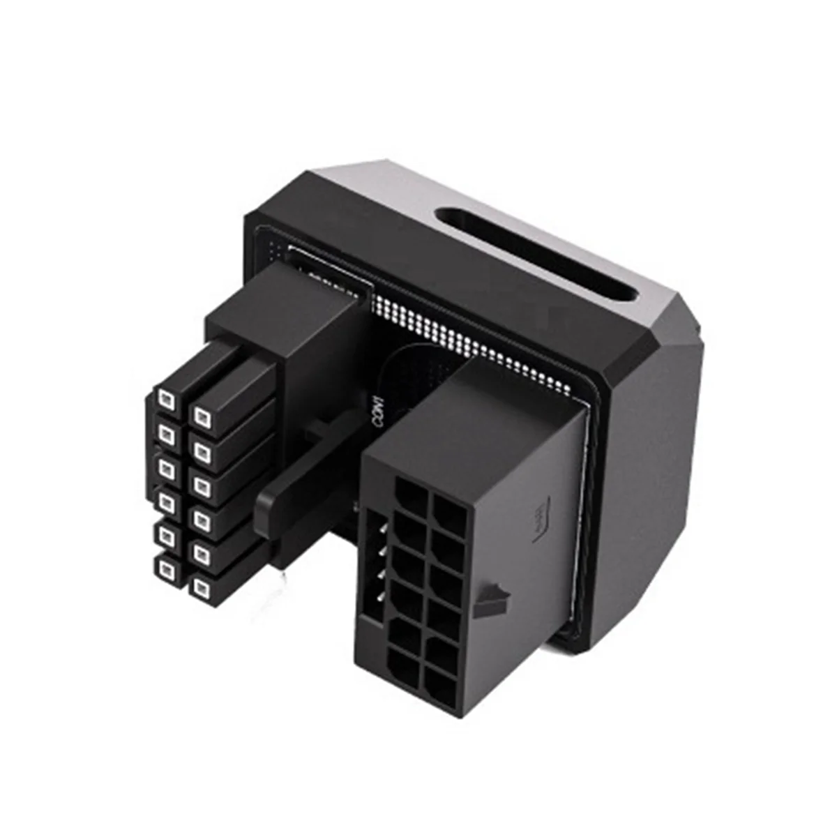 Conector de alimentação gpu de 16 pinos, adaptador angular de 180 graus para desktops, placa de vídeo gráfica, conector de direção hidráulica gpu std