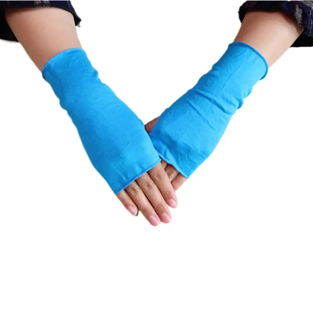Outdoor Fashion Cloth Summer Anti-ultraviolet Sunshade Driving Mittens Half-finger Gloves Sunscreen Gloves Fingerless Gloves