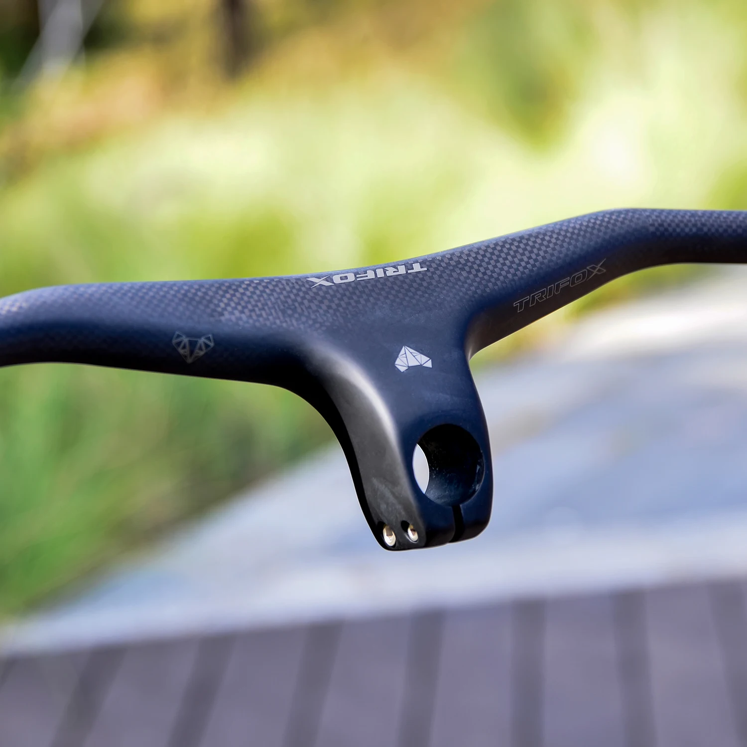 TRIFOX MTB Fahrradlenker Riser Angle-17 ° Grad einförmiger 3K-Matt-Lenkervorbau mit integriertem Lenker, Länge 80/90/100/110, 600–800 mm – Detail 10