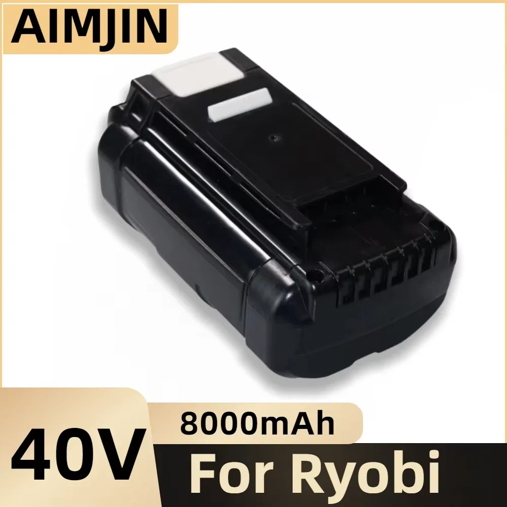 

40V 8.0Ah Rechargeable Li-Ion Battery For Ryobi OP4030 OP4050 RY40502 RY40200 Cordless Power Tools，With Charger