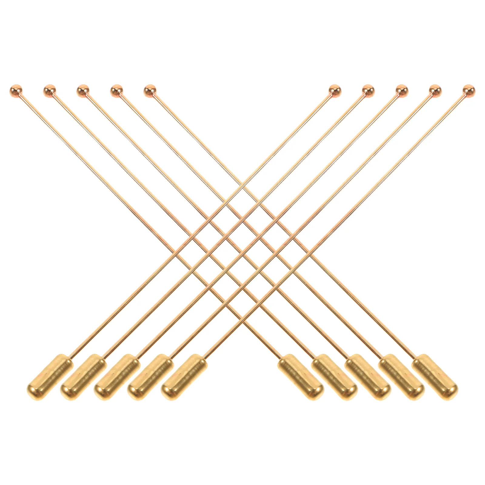 

10 Pcs Brooch Pin Metal Cabochon Hat Pins for DIY Crafts Straight Stick Jewelry