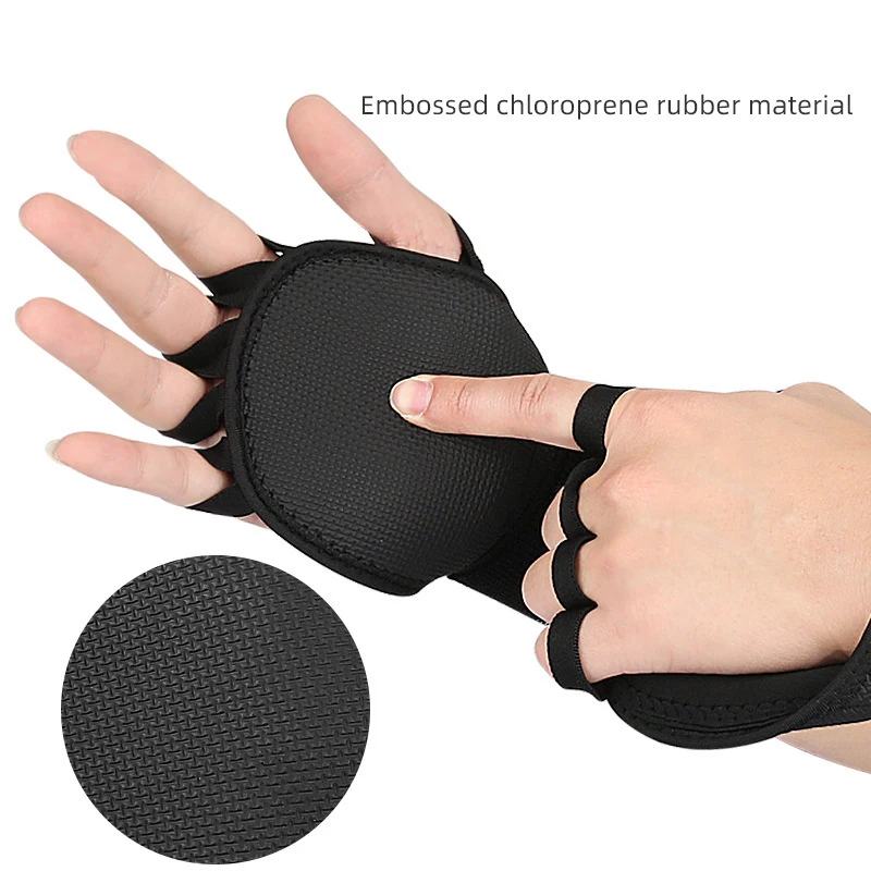 1 Pairs Weightlifting Training Gloves For Men Women Fitness Sports Body Building Gymnastics Gym Hand Wrist Protector Gloves