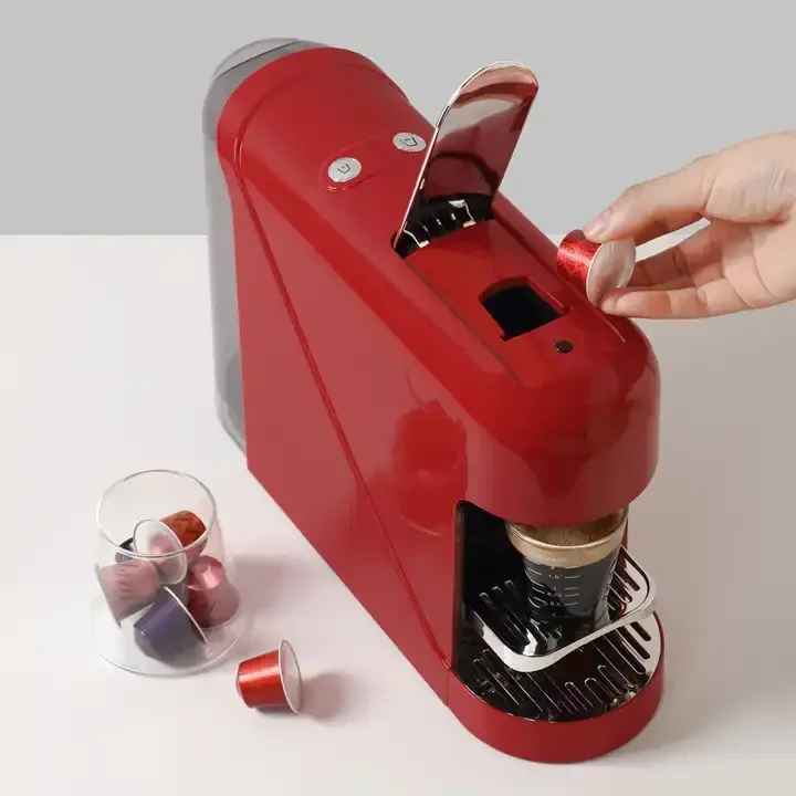 

l # Semi-automatic mechanically controlled electric capsule coffee machine