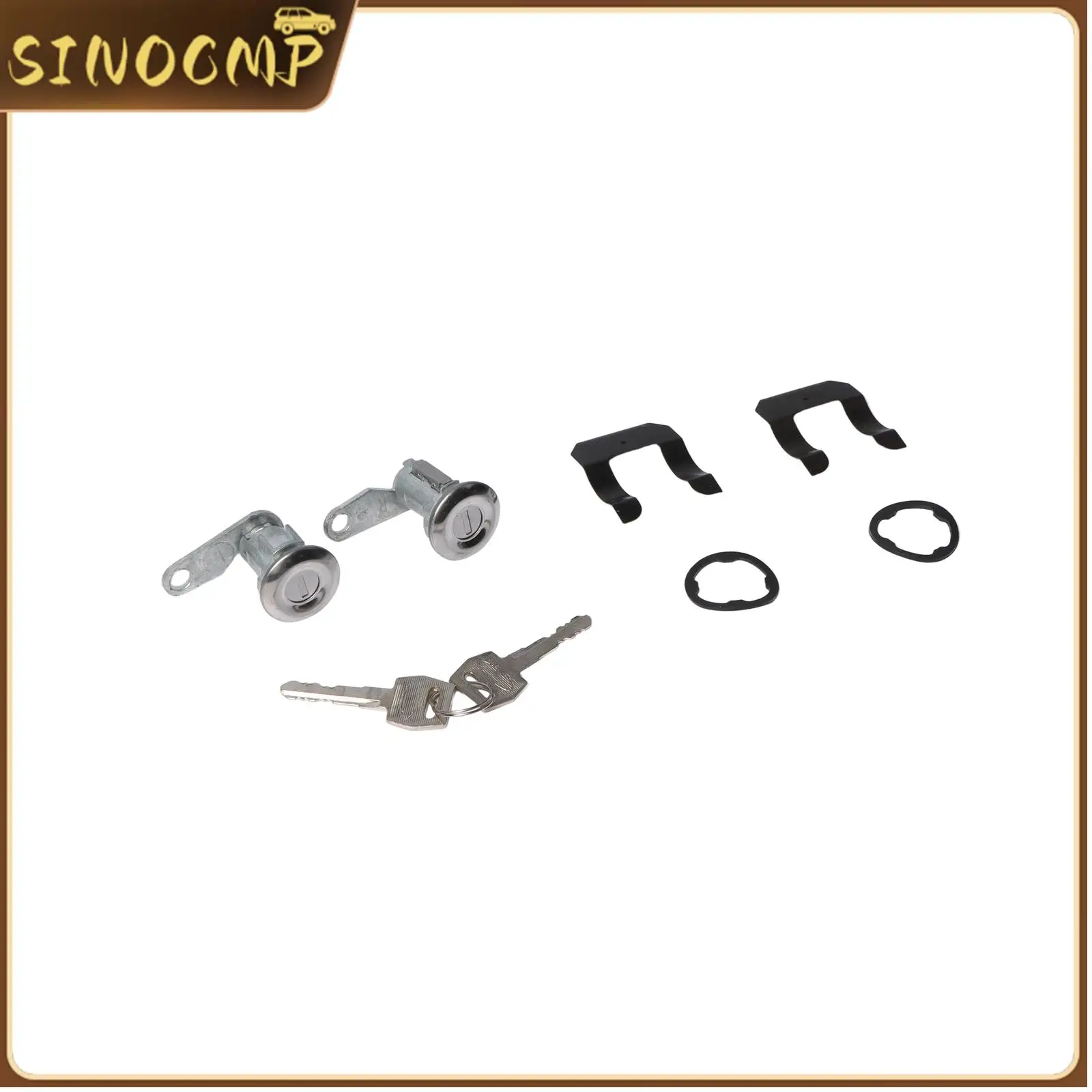 1 Juego de Cilindros de Cerradura de Puerta con Llaves 5070001 para E-150 250 350 Econoline Mercury Mustang Custom F100 F150 F250 F350, Repuestos de Auto