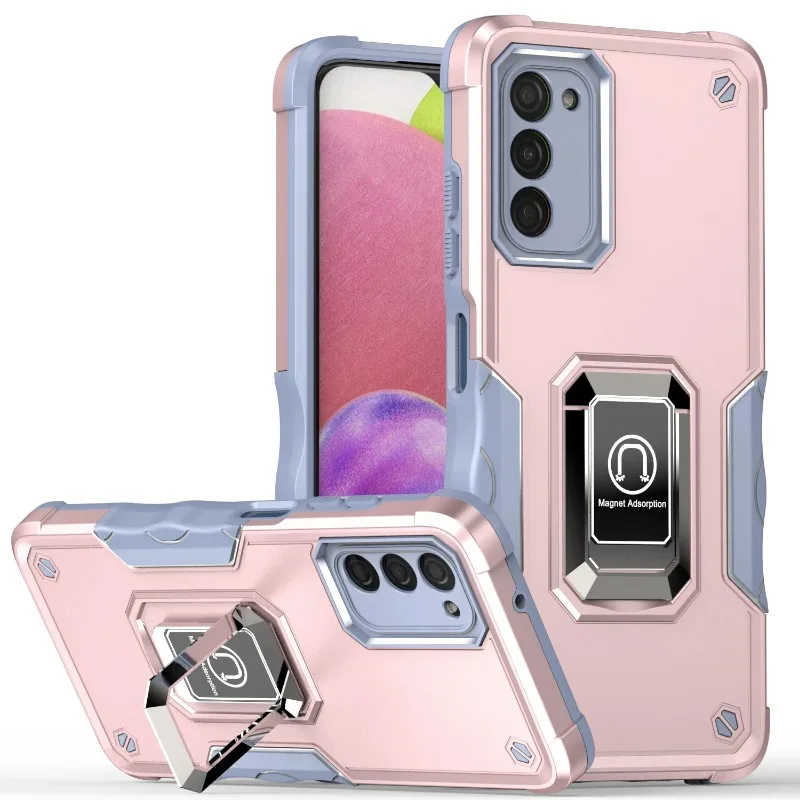 Suitable for Samsung Galaxy A02 A02S A03S S21 M12 F12 M23 F23 M31  A12 A13 A22 A33 A42 A52 A73 5G Ring Shock Absorber Phone Case