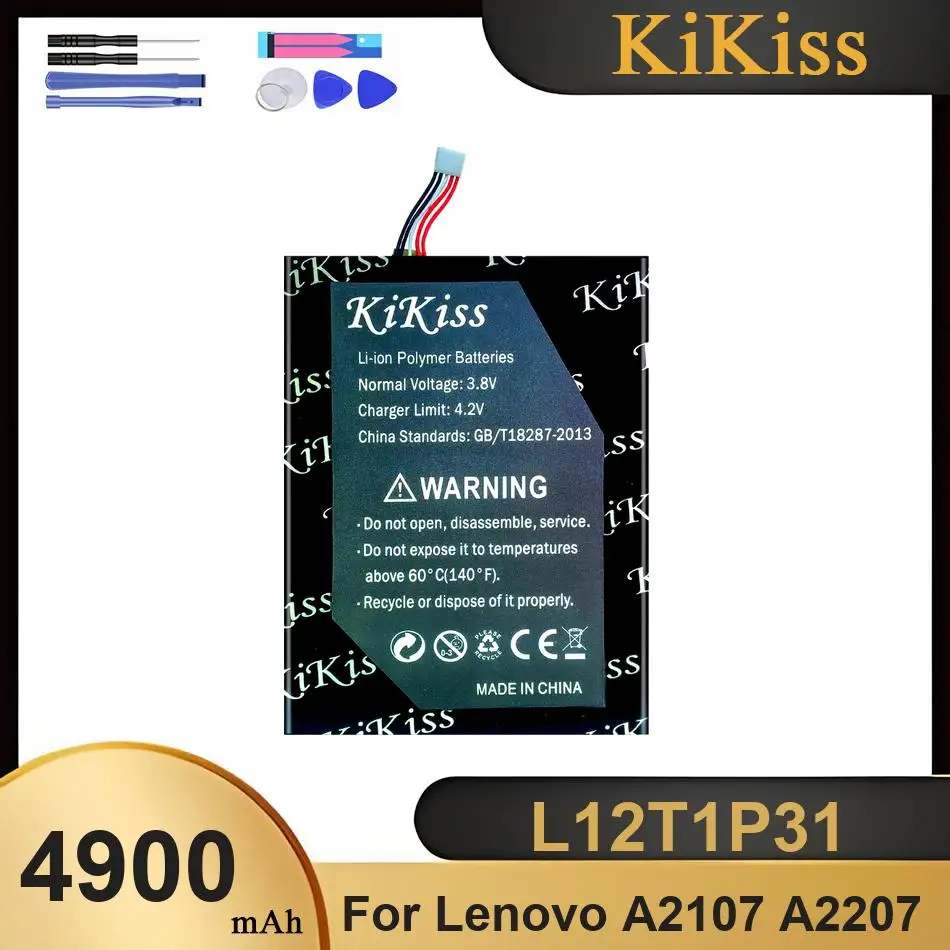 

Аккумулятор L12T1P31 для Lenovo A2107 A2207, совершенно новые батареи, с инструментами