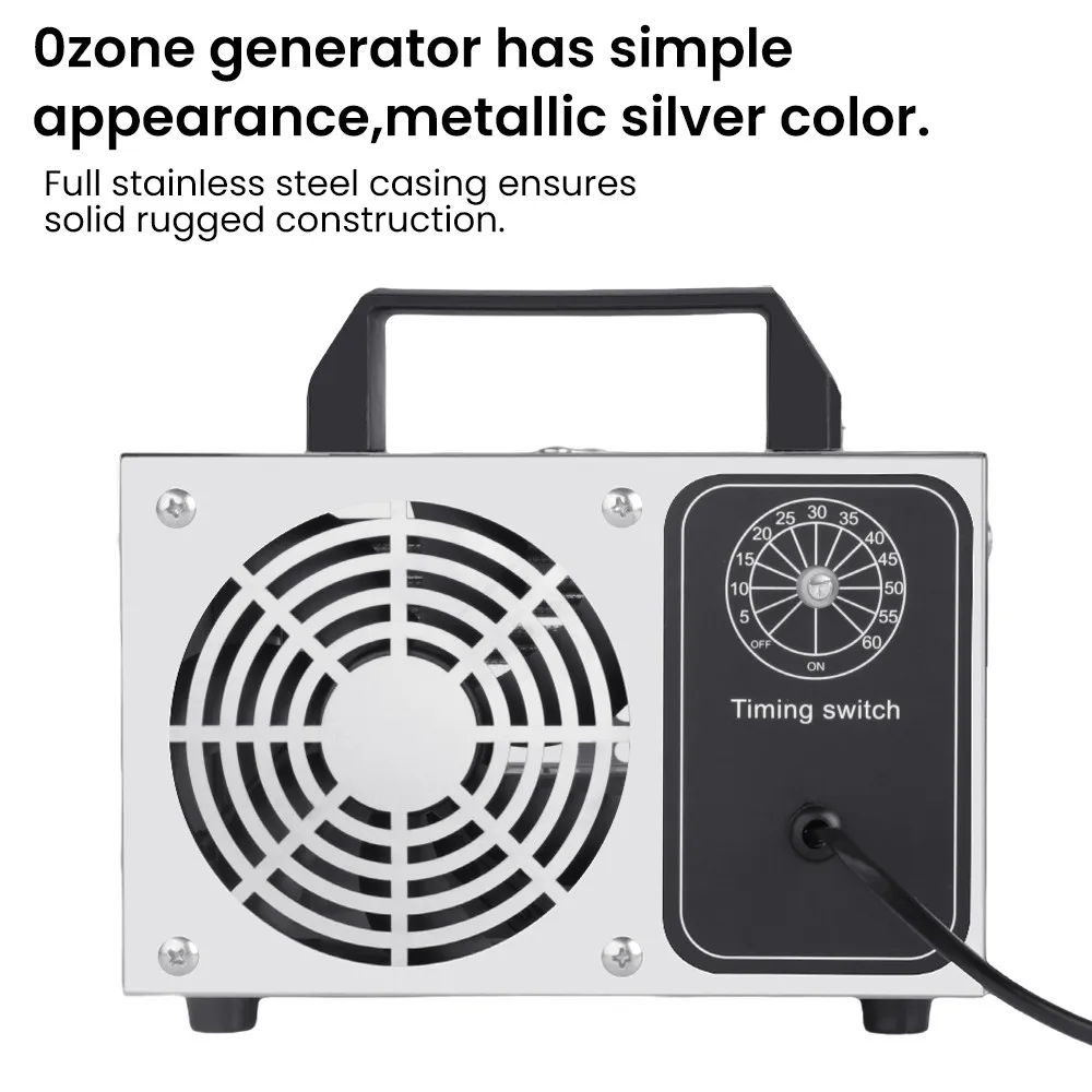 27g/h Ozongenerator O3 Ozonisator Luftreiniger für Zuhause Sterilisator Behandlung Auto-Luftozonisator zur Formaldehydentfernung 220V – Detail 3