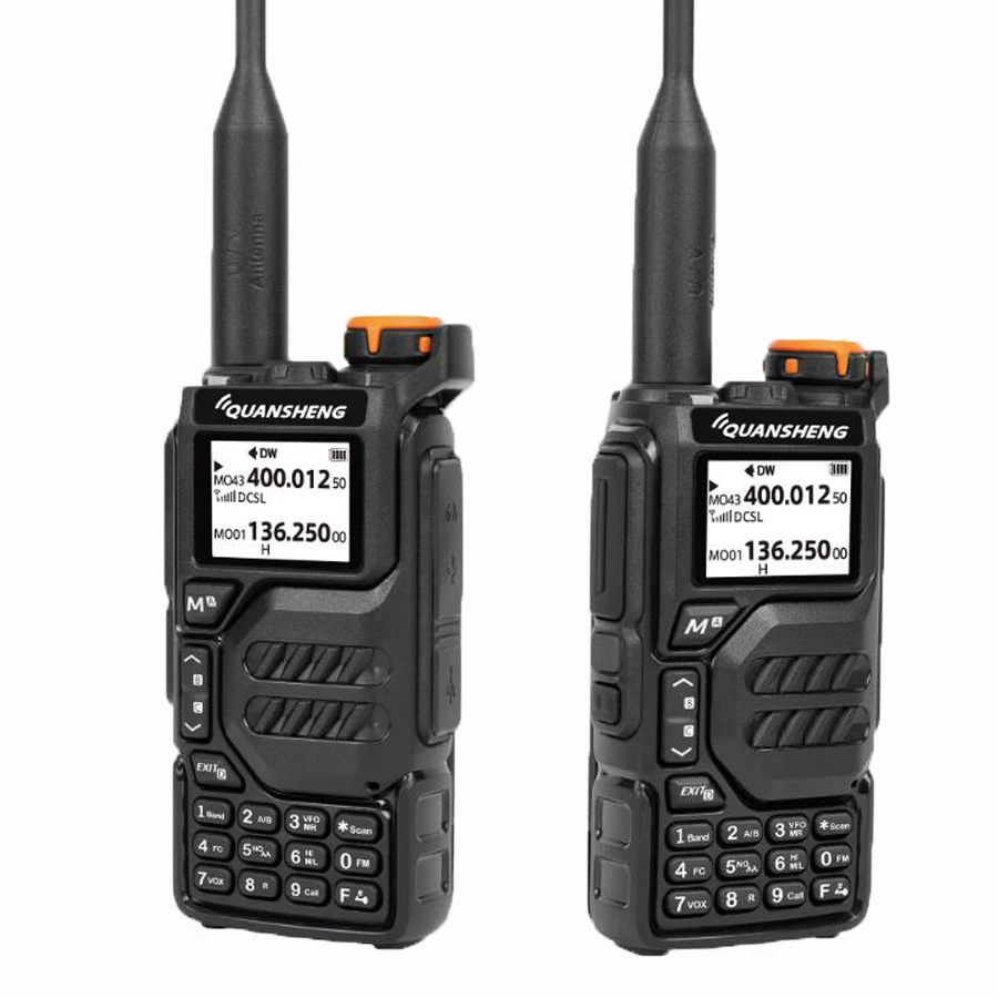 Quansheng Walkie Talkie UV-K5 Long Range Air Dual-Band 2-Way Radio 5W High Power Portable 200 Channel FM Ham Two Way Radio