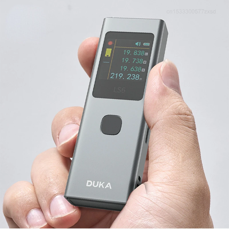 Imagem -02 - Xiaomi Duka-telêmetro Laser Recarregável Mini Medidor de Ângulo de Distância Ferramenta de Medição Portátil Line Marker Ls6 40m