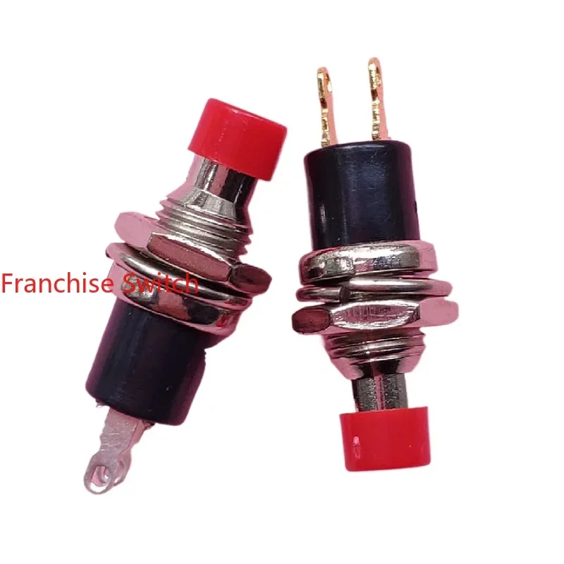 

10PCS Button, button switch PB-05B-R metal self-reset, opening 7MM