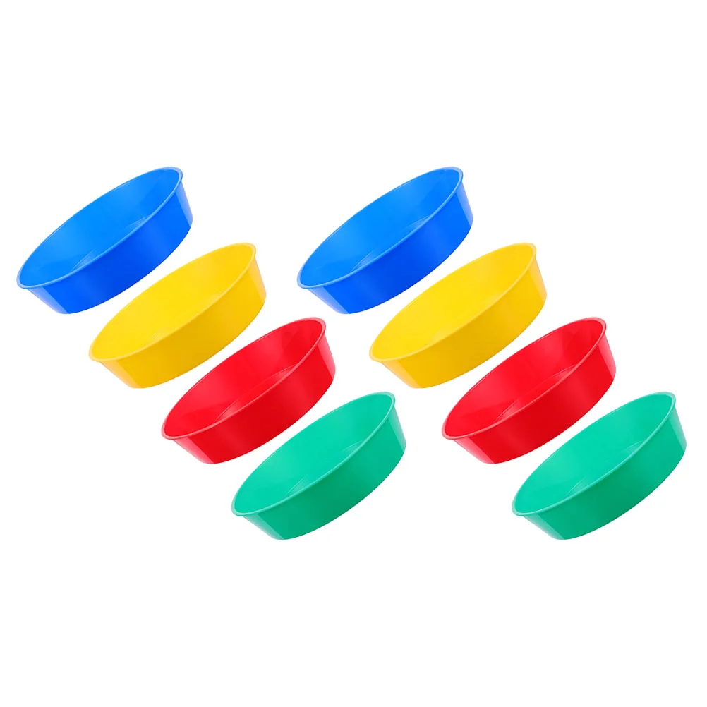 

8 Pcs Plastic Palette Bowl Ink Pigment Trays Paints Mixing Container Practical Color Palettes Watercolor Toning