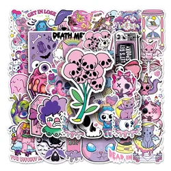 50Pcs Magic Pink Series Cartoon Cute Waterproof Sticker Skateboarding Snowboard Retro Vinyl Sticker