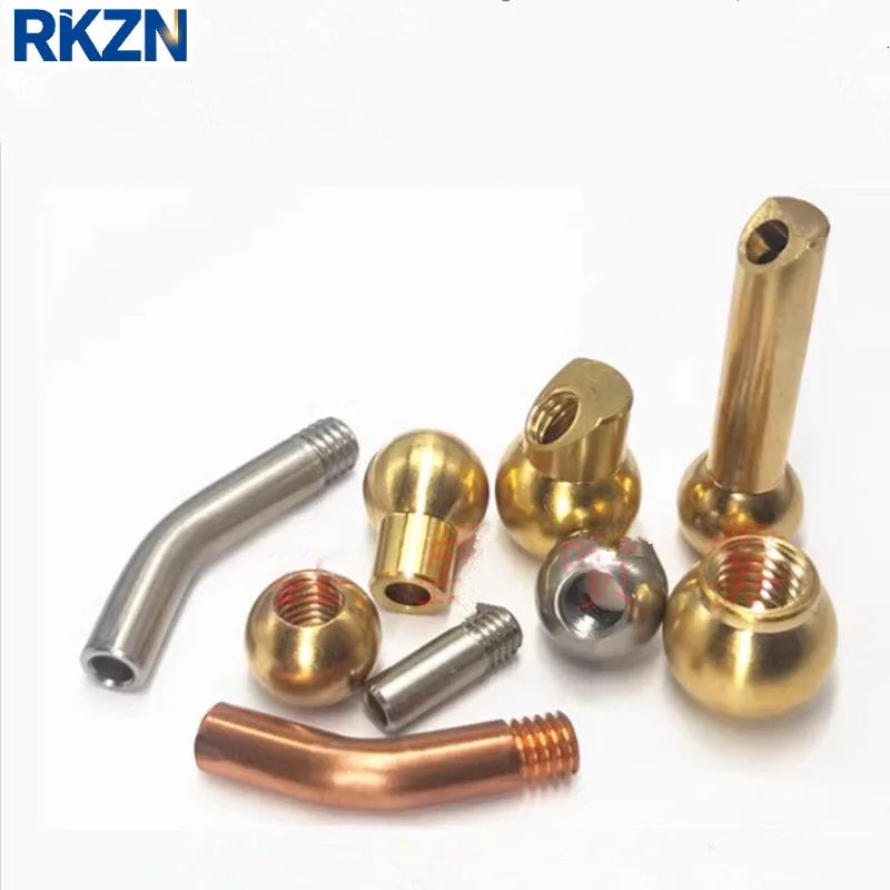 2pcs Brass Ball Coolant Nozzles For CNC Lathes Machine Toolholder Ball Joint Nozzle Water Cooling Through Hole Sprayer