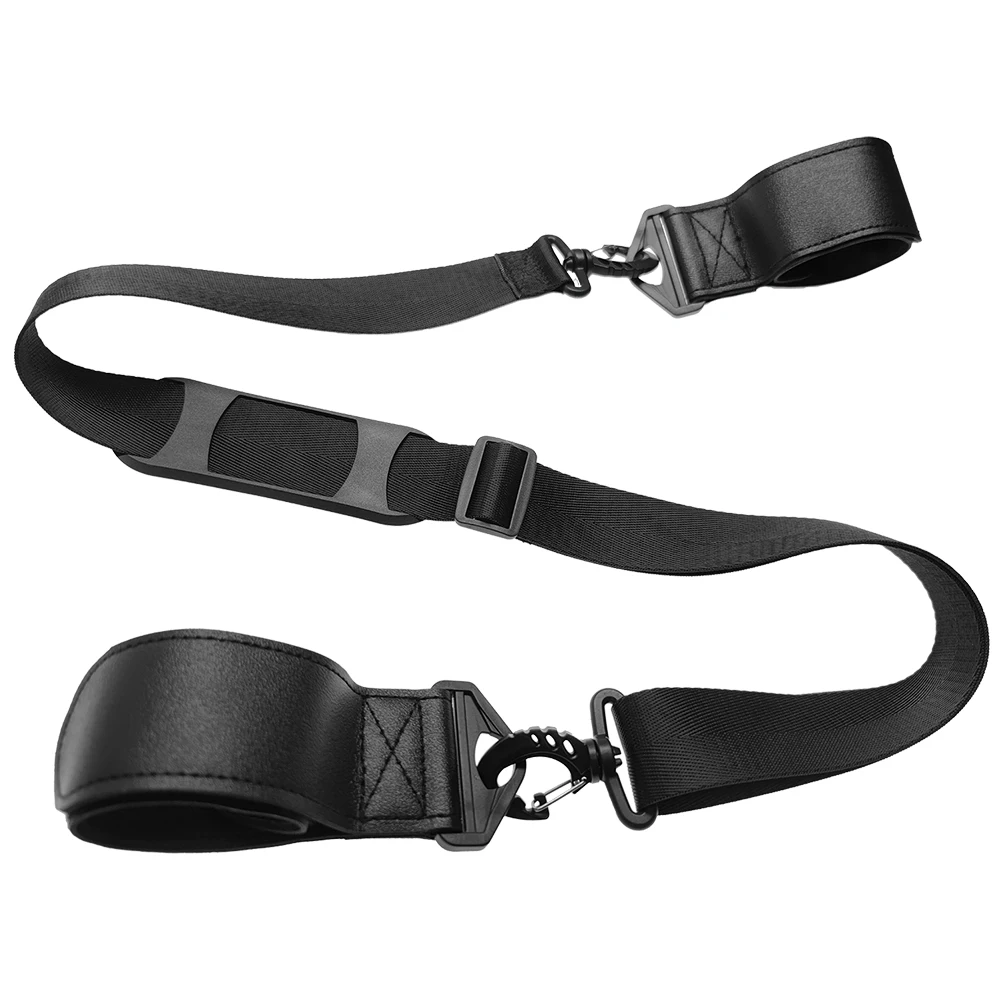 Ski Pole Carrying Strap Adjustable Skiing Board Shoulder Carrier Straps with Ant-Slip Leash Pad Portable Skiing Pole Loop Strap