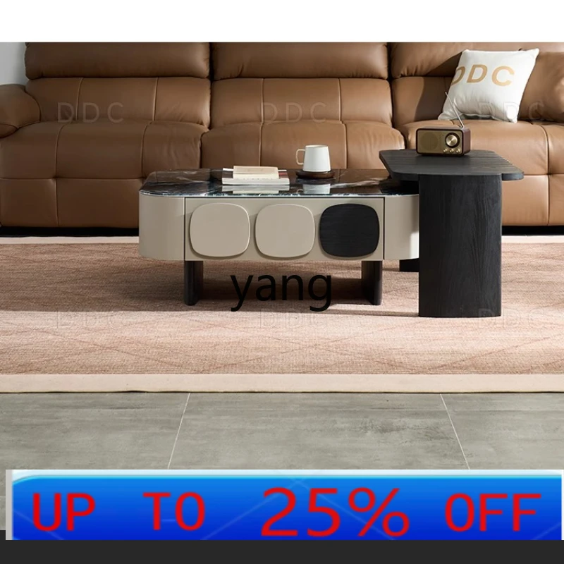 

lmm minimalist living room countertop coffee table living room high-end storage solid wood
