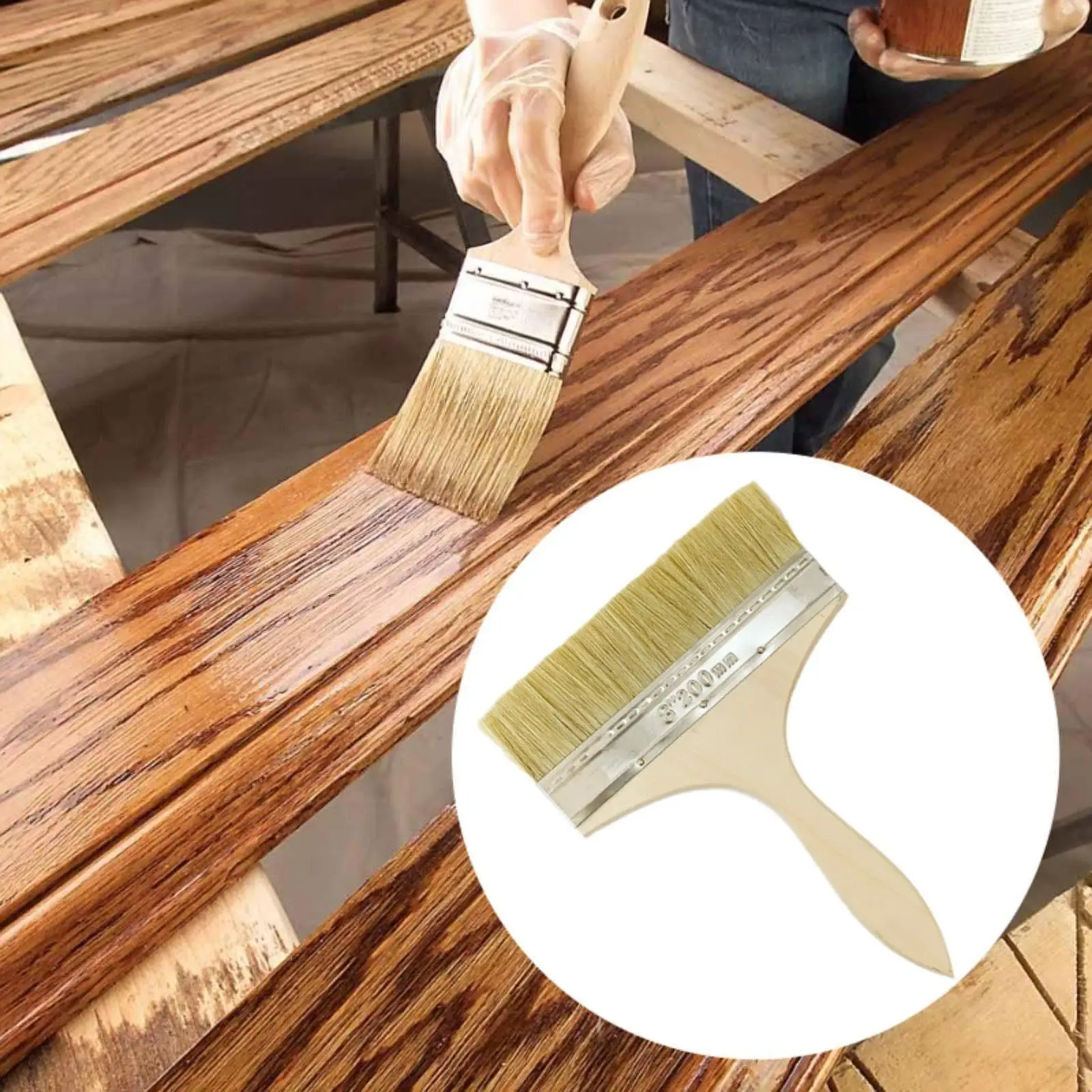 Escova de 8 polegadas para uso doméstico, adequada para colorir e pintar