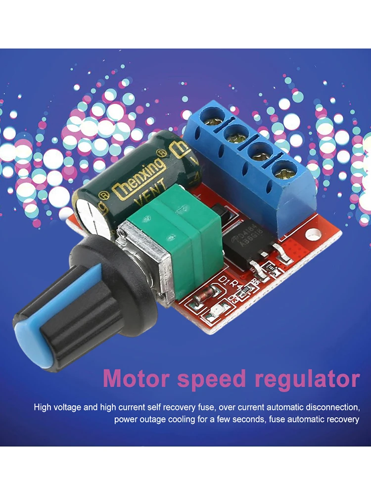 5a pwm einstellbares Antriebs modul DC 4,5 V-35V 90W Motor drehzahl regler Sicherung automatischer Wiederherstellung drehzahl regel schalter