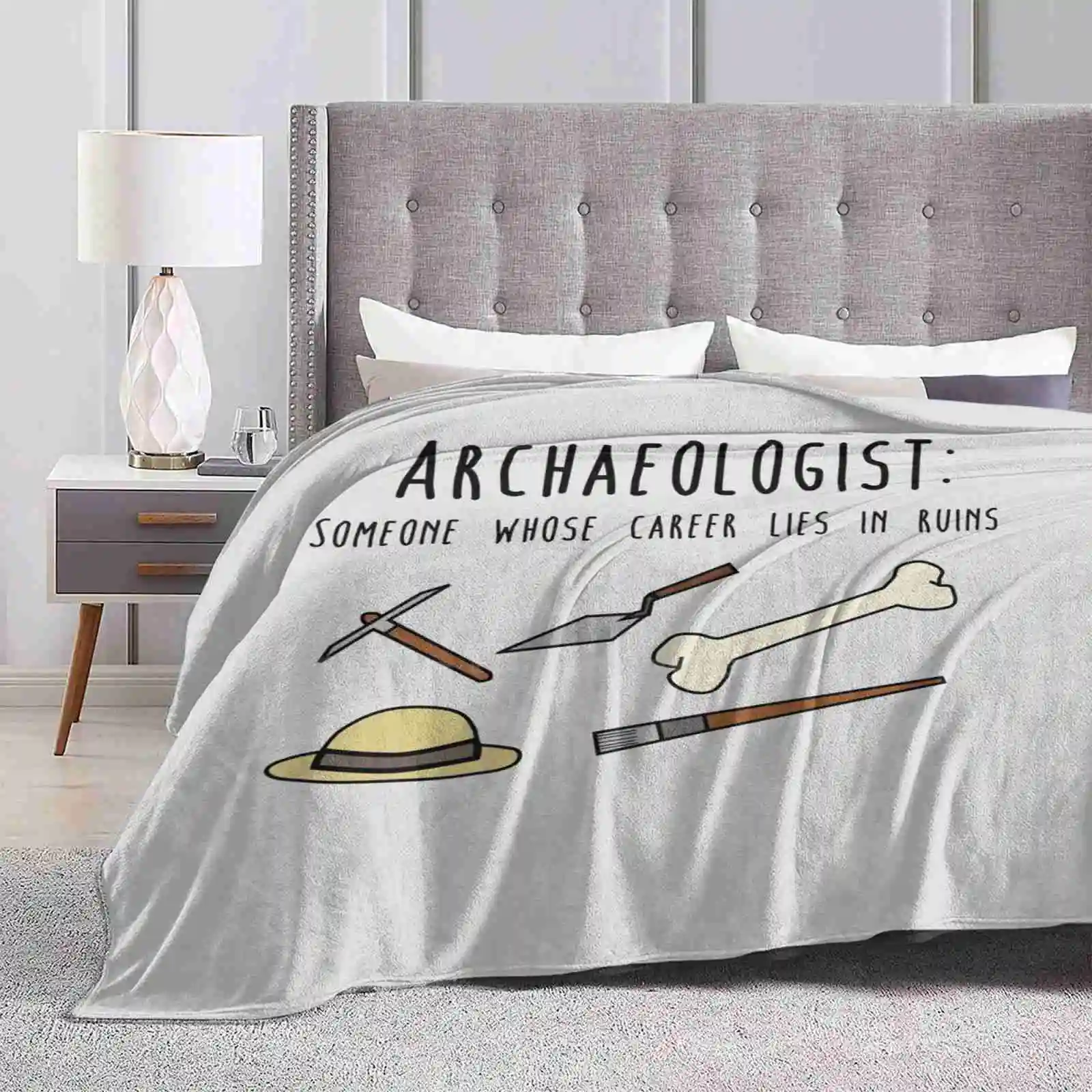 Archaelogy Hot Sale Printing High Qiality Warm Flannel Blanket Archaeology Archeology Archaeologist Archeologist Science