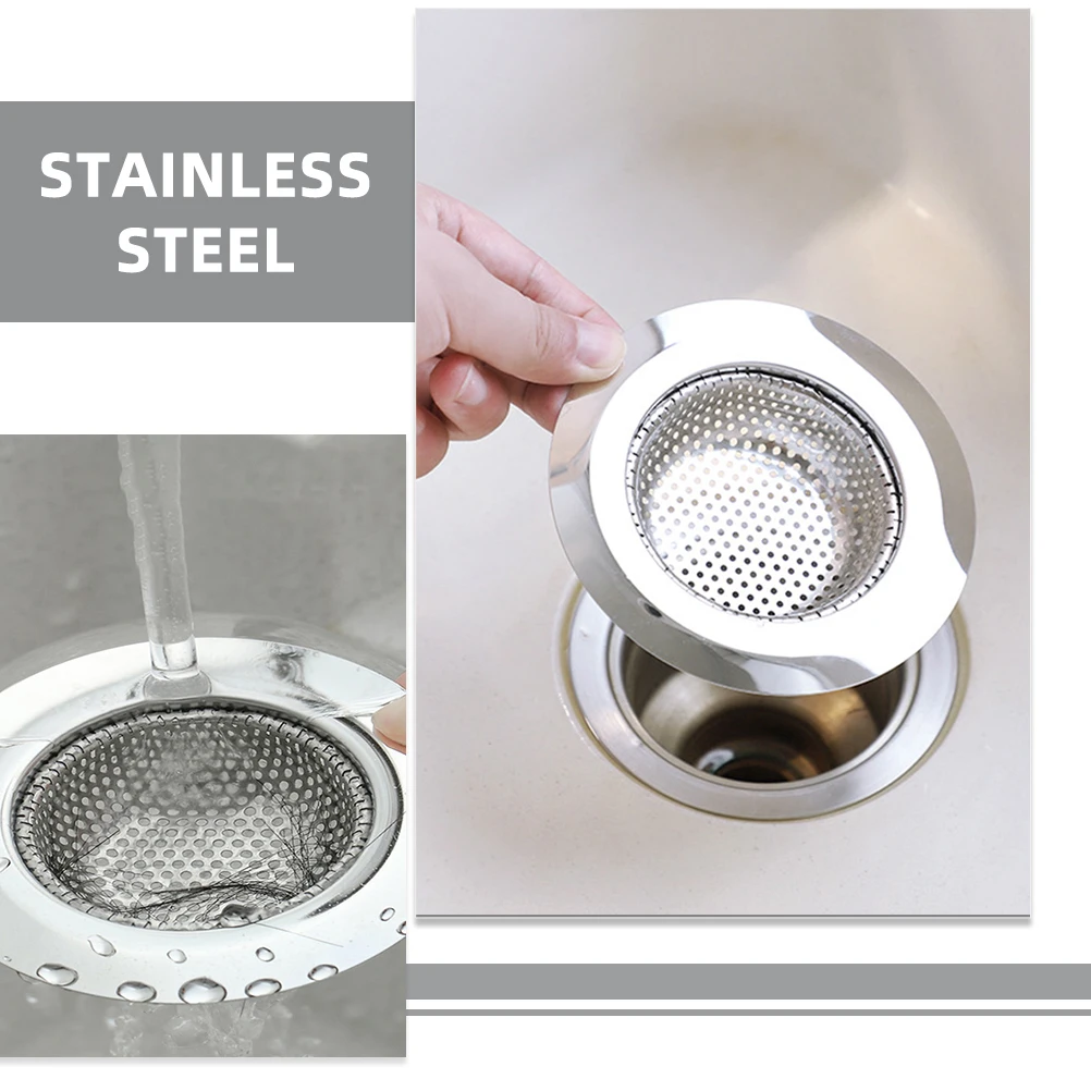 

4pcs Stainless Steel Sink Strainer Kitchen Drain Filter Basket Anti Clogging Mesh Screen For Suitable Most