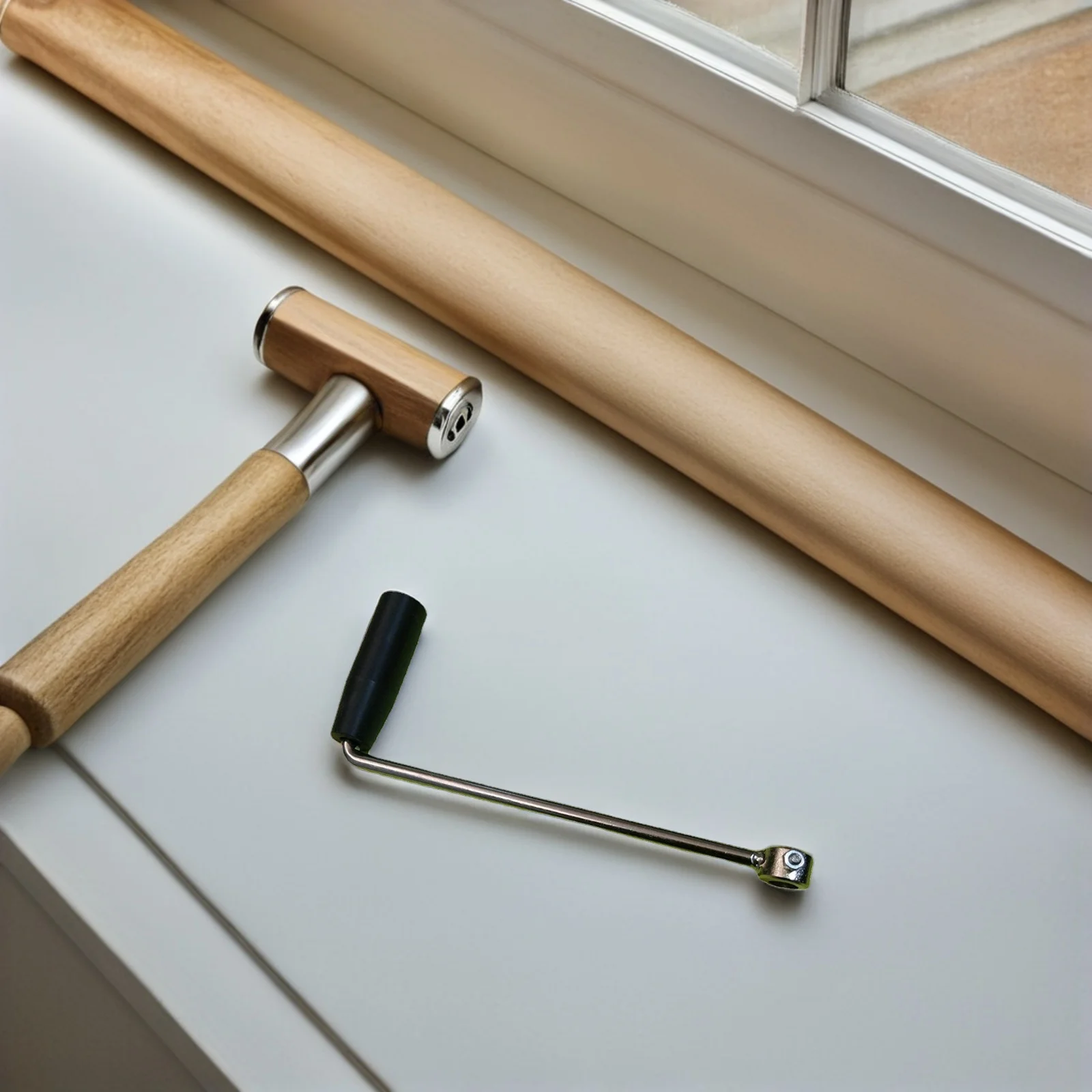 

2pcs Generator Hand Crank Handle Manual Starter Crank For Power Generators Durable Hand Winding Device Anti-Slip Grip Emergency