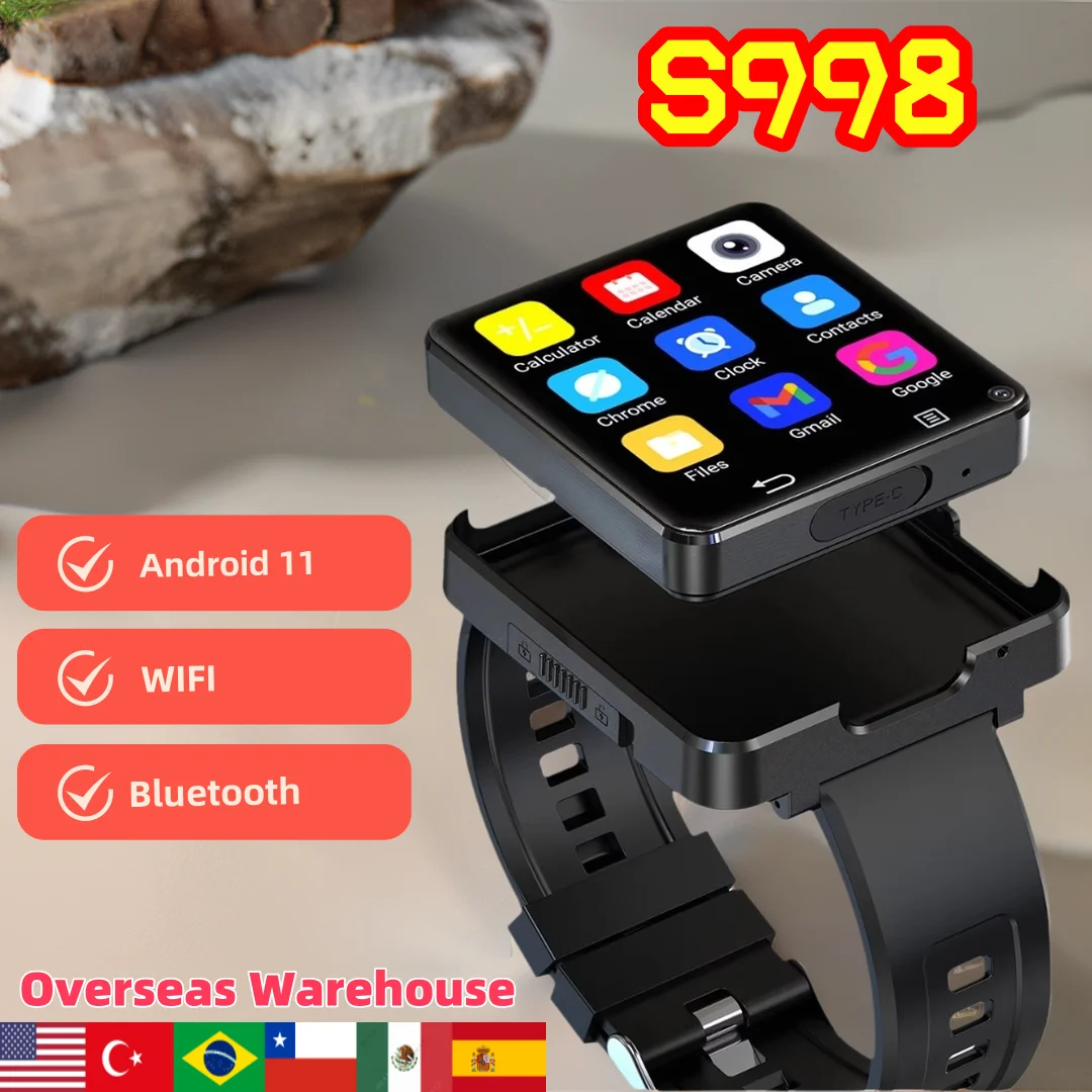S998 Смарт-часы Android 11,0 OS 2,64 дюйма Большой экран MTK6739 500 Вт Камера 1200 мАч Ремешок с аккумулятором Съемные 4G Смарт-часы 2025 S998 Смарт-часы Android 11,0 OS 2,64 дюйма Большой экран MTK6739 500 Вт Камера 1200 мАч Ремешок с аккумулятором Съемные 4G Смарт-часы 2025