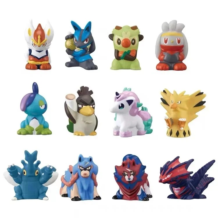 Bandai Pokemon Original Gashapon Farfetchd Ponyta Anime Action Figures Collect Model Toys in Stokc