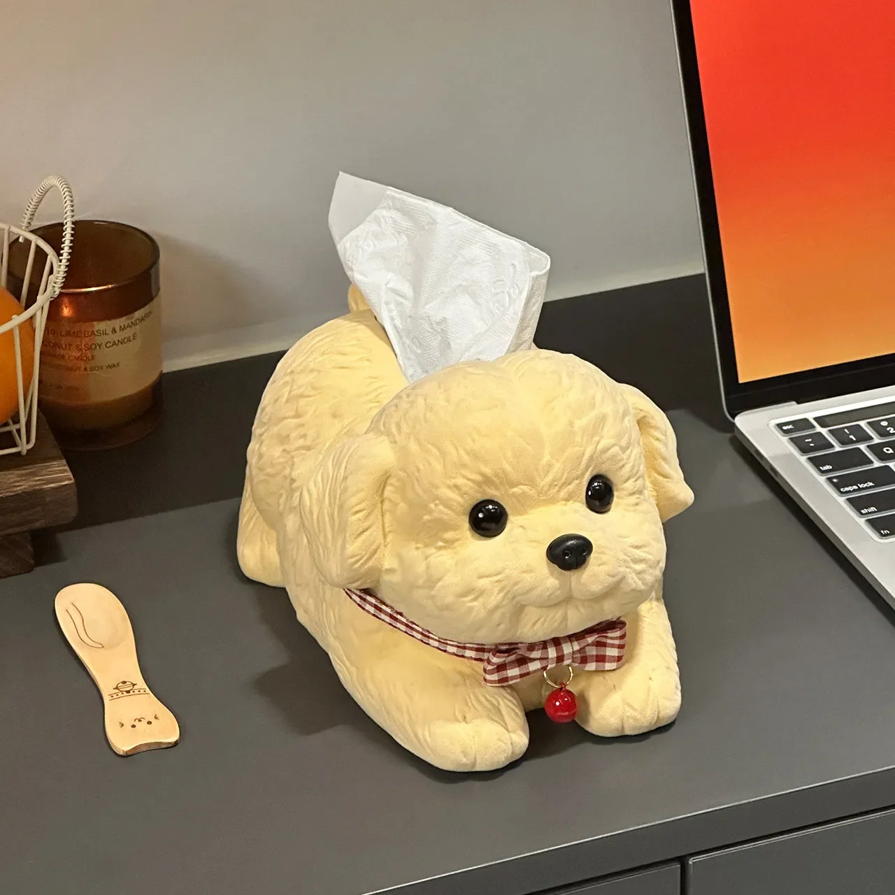 Ceramic Tissue Box Cute Cartoon Dog Creative Living Room Coffee Table Home Decoration Modern Living Room Desktop Decoration 4