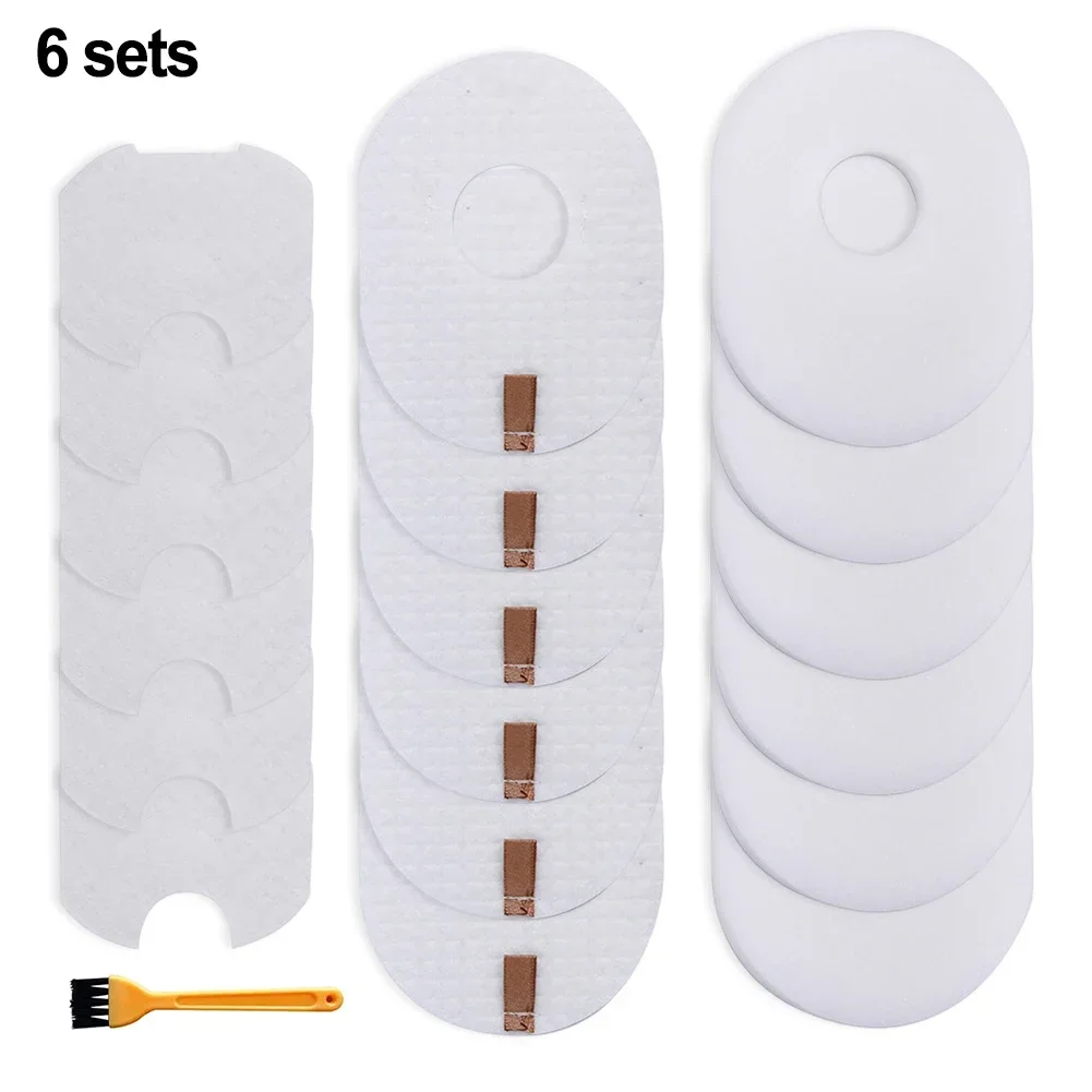 Picture 6: White Vacuum Cleaner Filters Easy Install Vacuum Filter Sets Appliance Filter Replacement Easy Installation Efficient Filtration