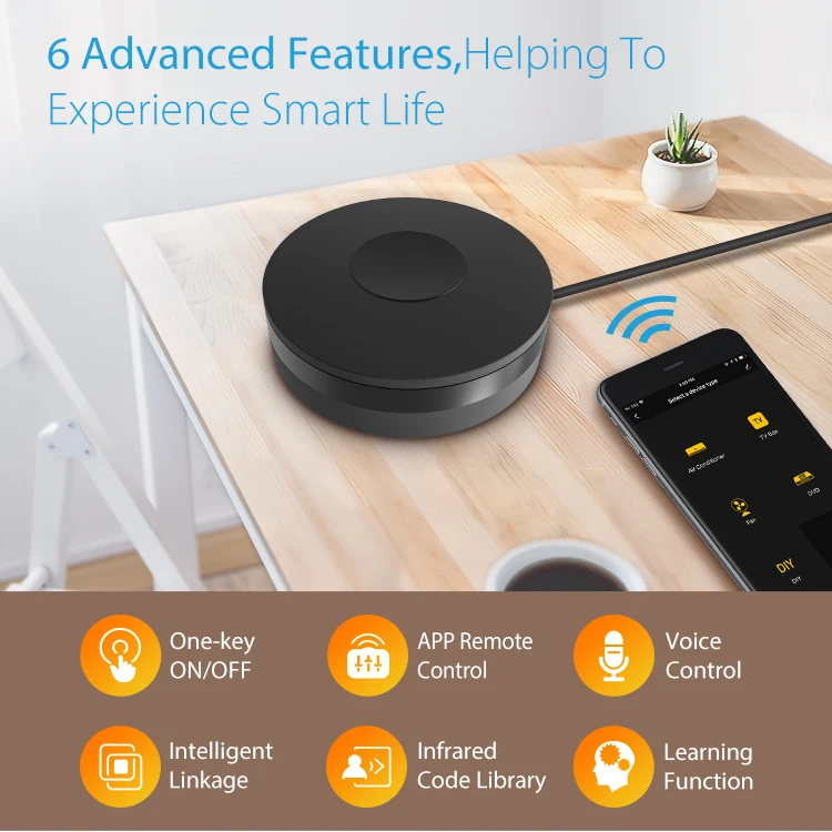 Tuya Smart Wifi RF IR Remote Control Smart Home for Air Conditioner ALL TV LG TV Support Alexa Google Home