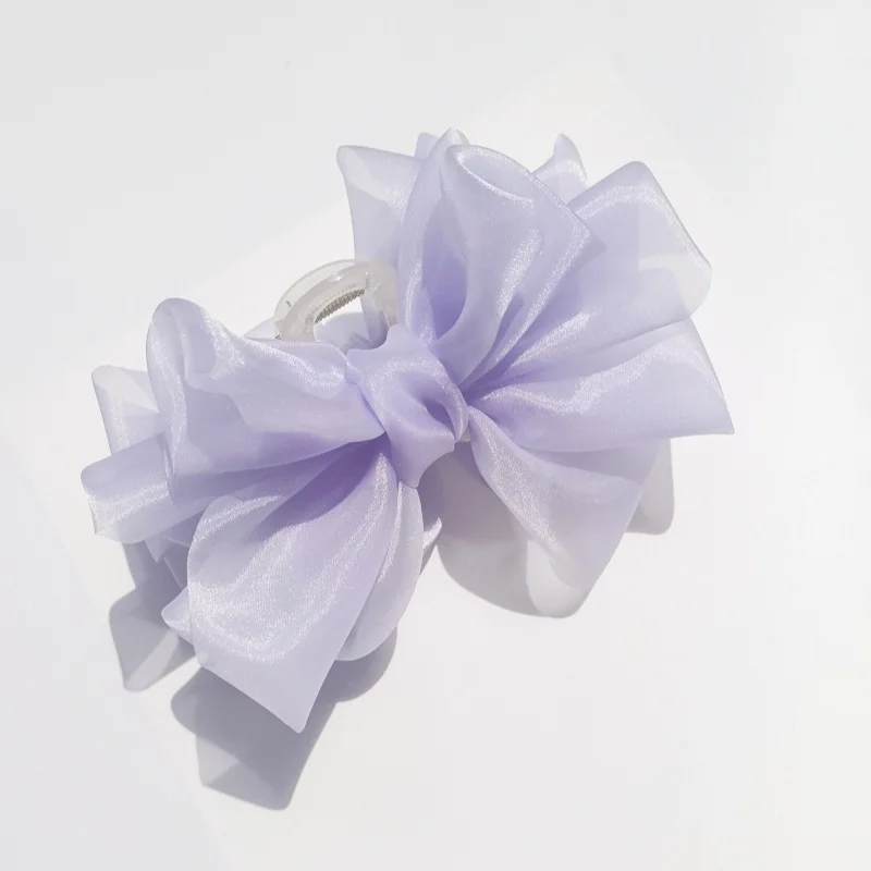 Große Schmetterlings-Haarspange: Schickes Haar-Accessoire für den High-End-Stil – Frühling/Sommer Organza-Haarklammer, Atemberaubende Haifischklammer – Detail 7