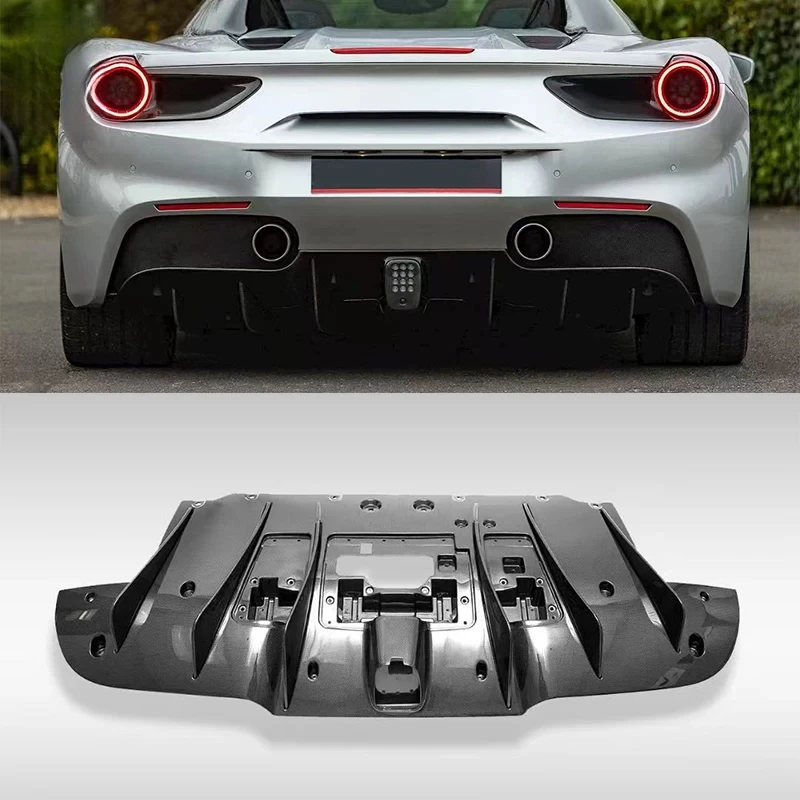 

Для Ferrari 488 GTB 488 Spider F142M: Легкий гоночный задний спойлер из сухого карбона