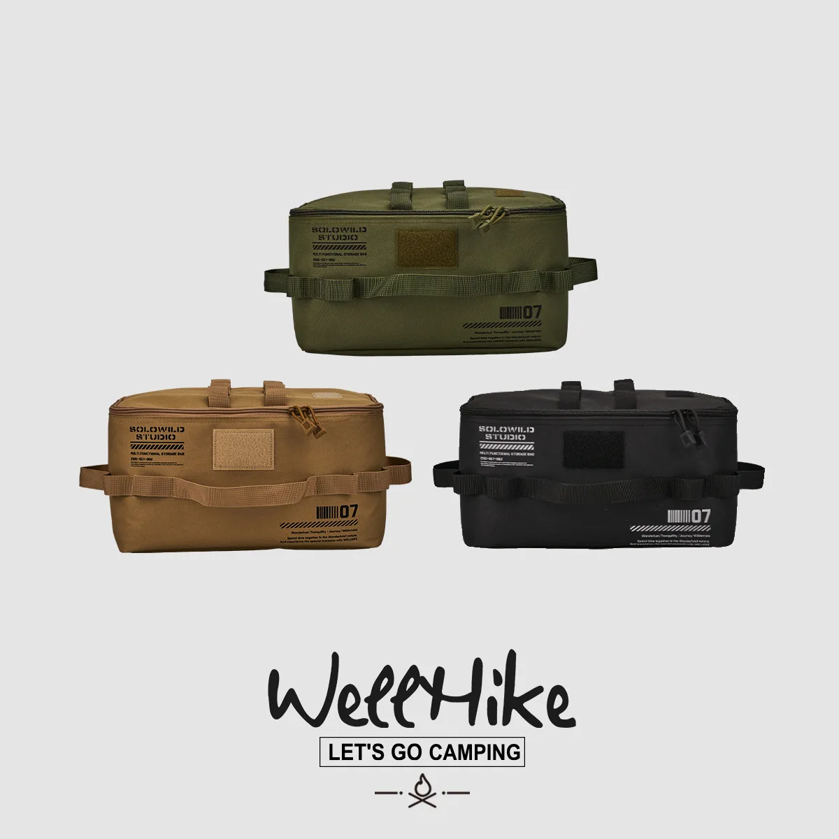 

Camping Storage Bag 600D Oxford Cloth Multi-functional Outdoor Large Capacity Cooking Utensils Tableware Tools Picnic Bags