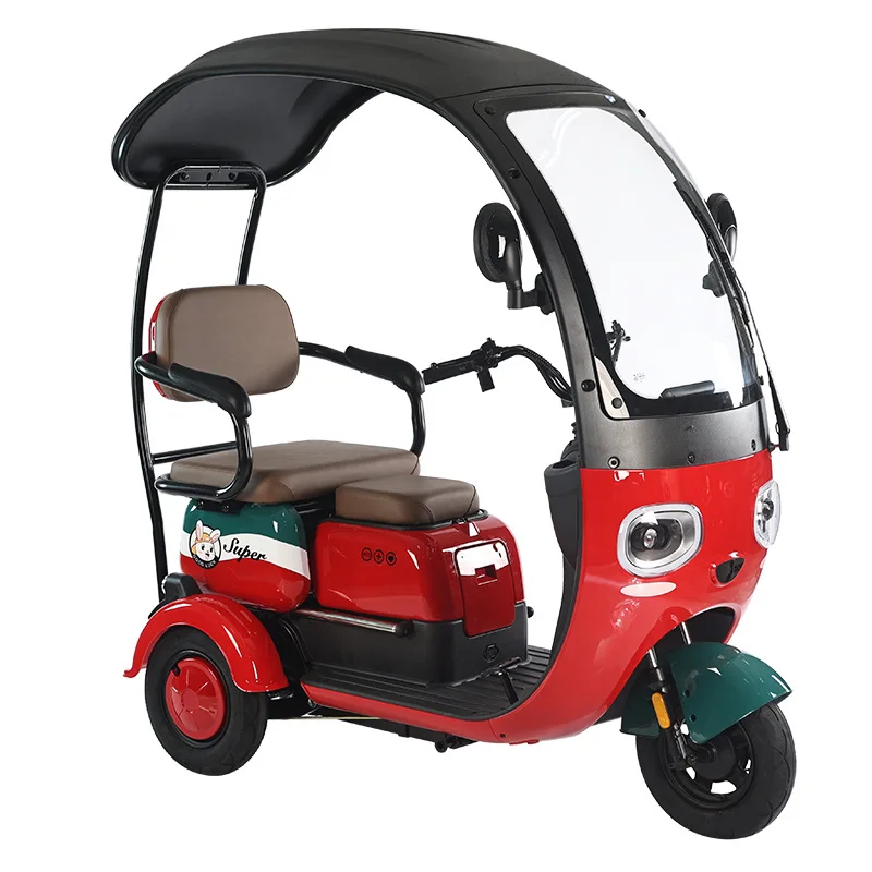 

Новый электрический трехколесный велосипед для отдыха с навесом, для взрослых женщин, для подборки и откидывания детей, самокат для пожилых людей