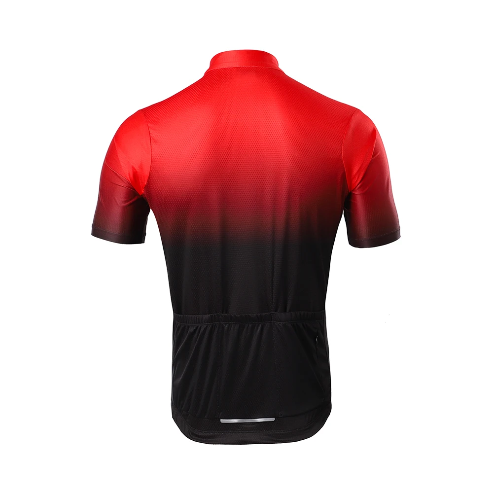 ARSUXEO Cycling Jersey Men Bicycle Summer Short Sleeves Riding T-Shirt Mountain Bike Clothing With Zipper Pocket Outdoor Fishing