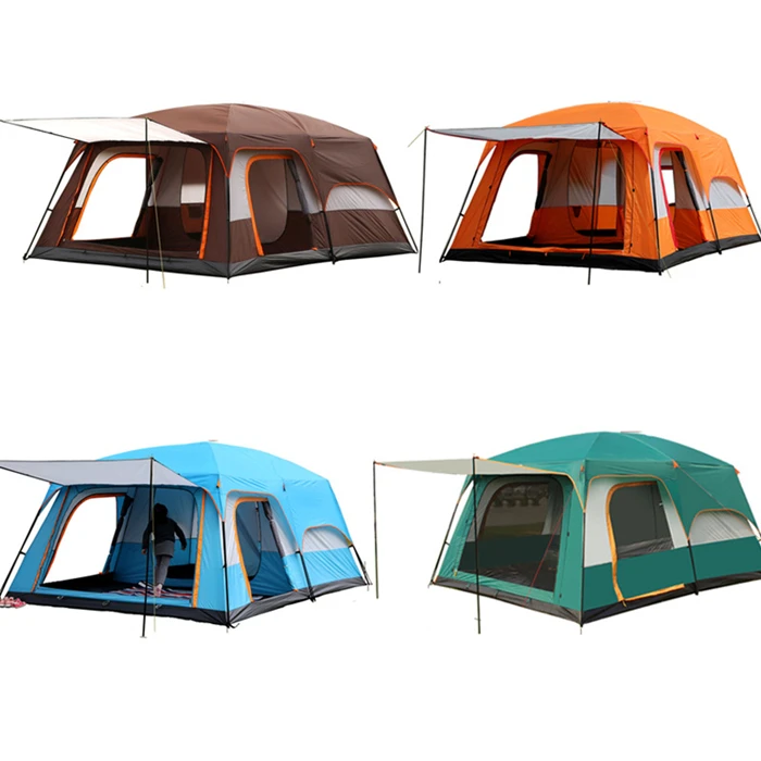 12 Person Camping Family Double Layer Tent Full Size Tent Large Big Tent