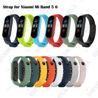 1PCS Watch Strap for Xiaomi Mi Band 6 5  Silicone Bracelet Wristband for MiBand 5 6 Mi Band5 Band6 Smart Watchband Accessories