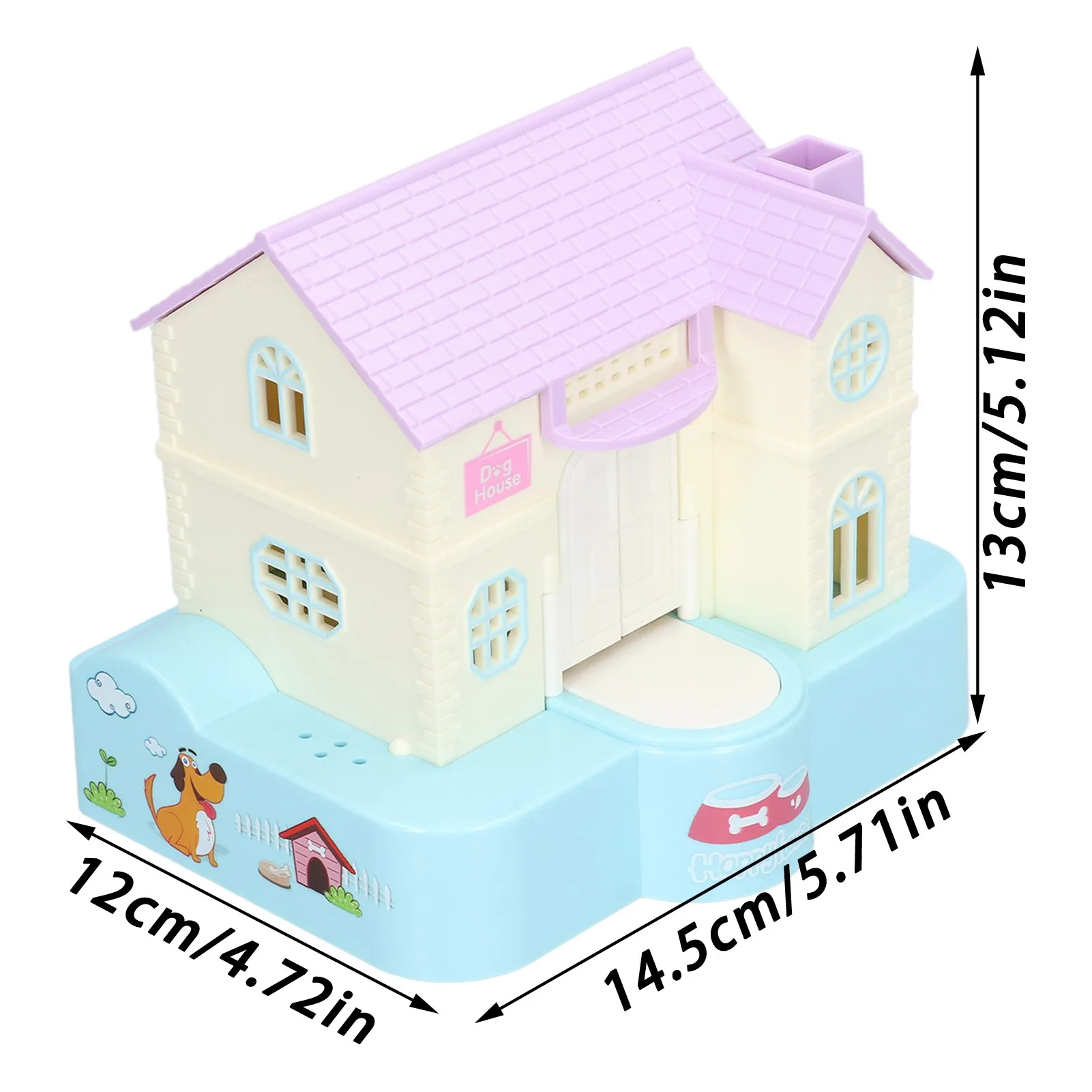 Doghouse Money Saving Box Automatic Coin Swallowing with Light Music Effects Toy Gift for Kids  Fortune Dog