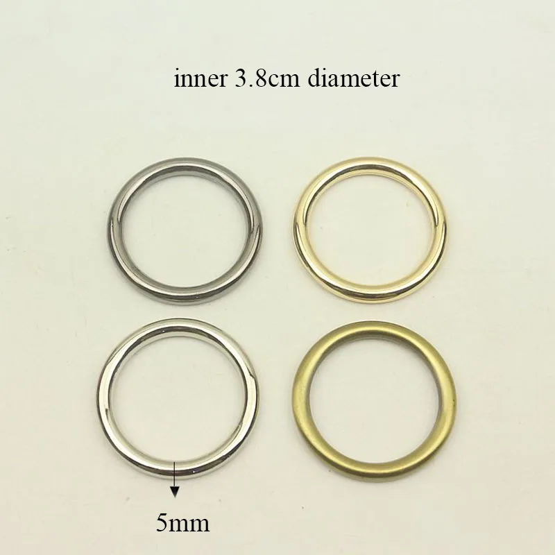 

10Pcs 38mm Diecast Circle O Ring Connection Alloy Metal Strap Replacement Shoes Handbag Dog Collar Belt Buckles DIY Accessories