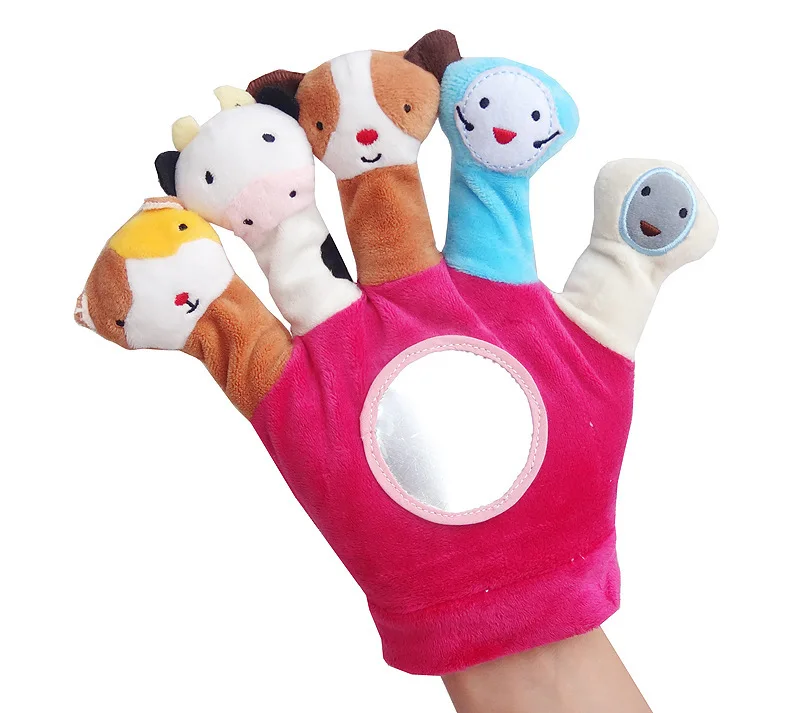 Baby Toddler Toys 0-36 Months Plush toy Animal Hand Puppets Educational Boy Toys For Infants Developmental  Baby Rattle