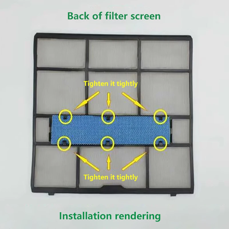 Gree Air Conditioner Filter Element Replacement Catechin Silver Ion Blue Green Black Mesh Screen for Indoor Unit Air Purify Part