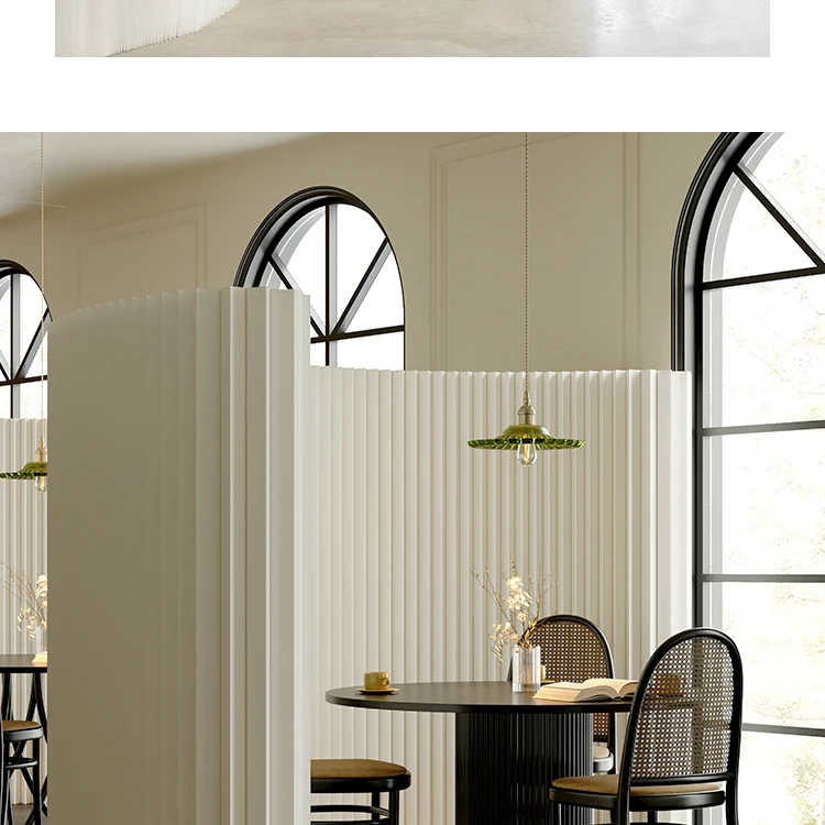 Living room partition bedroom folding door baffle partition type new mobile background