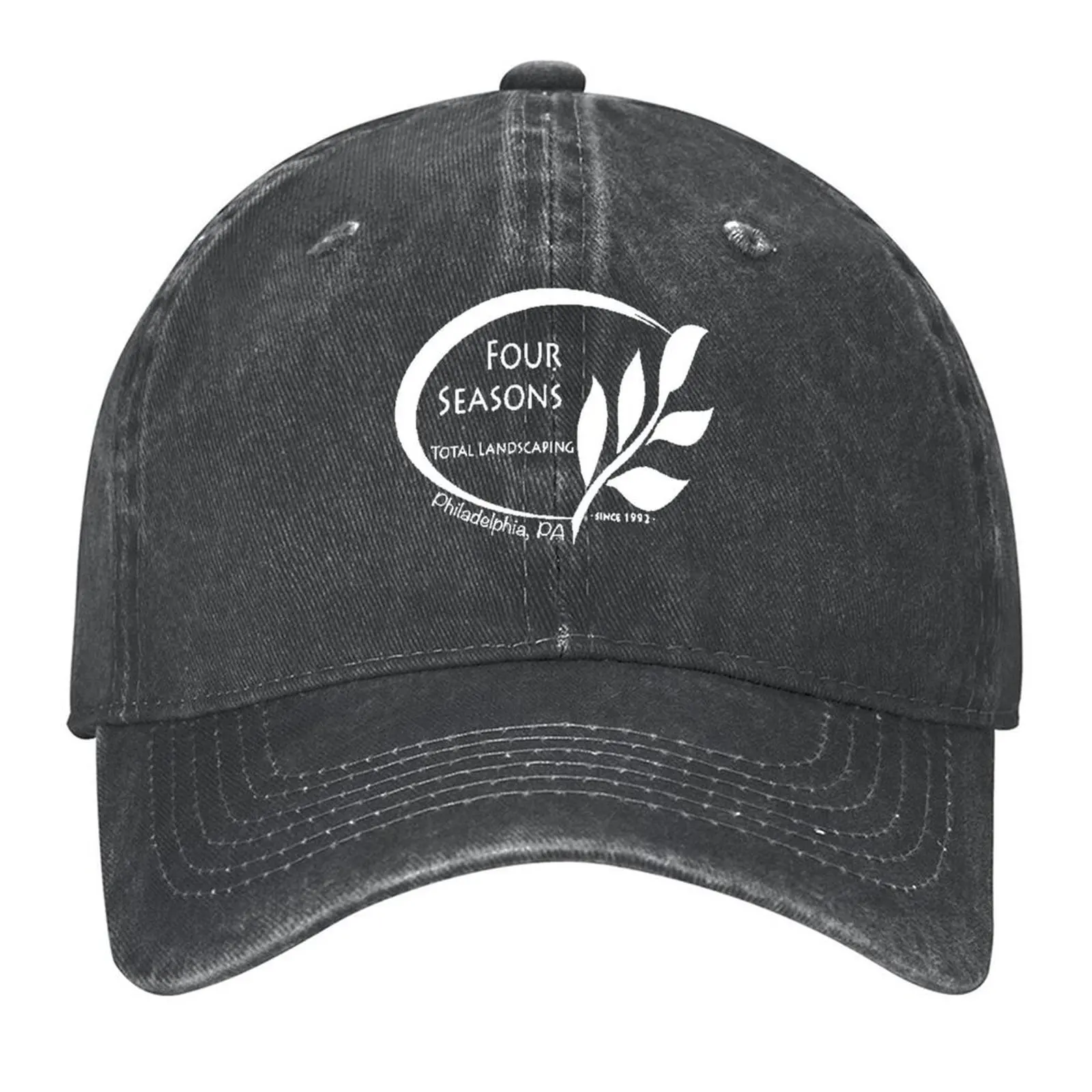 

Four Seasons Total Landscaping White and Green Logo Baseball Cap Designer Hat beach hat Trucker Cap Women Beach Fashion Men's