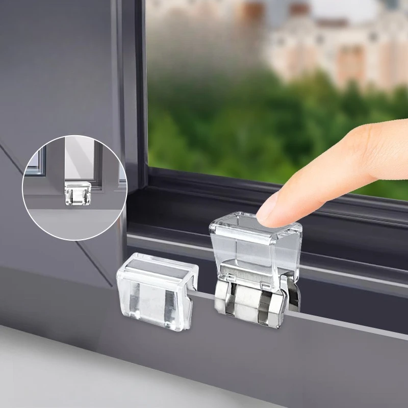 

10pcs Pants Hem Clip Invisible Hem Clips Multi-Functional Push Clip PC Stainless Steel Clips Window Screen Safety Fixing Buckles