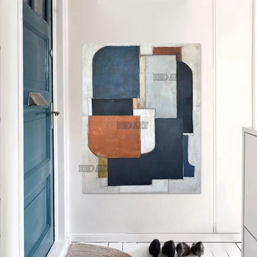 

Настенные картины ручной работы без рамы, картина, художественные цвета, блок, акриловые произведения искусства, ремесло, современные большие фрески, набор панелей для домашнего шоу