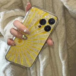 New  Sun flower For iPhone1514131211Pro lax XR XS Max78 Plus 12Mini13MiniY2K  creativity crativity  Anti fall Soft Phone Case