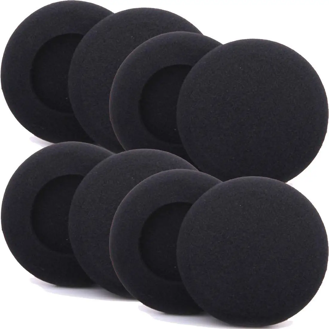 1 Pair Thickened Foam Ear Pads For Headphones Sponge Replacement Cushions Covers Earphones Case 30mm 40mm 45mm 50mm 60mm Parts