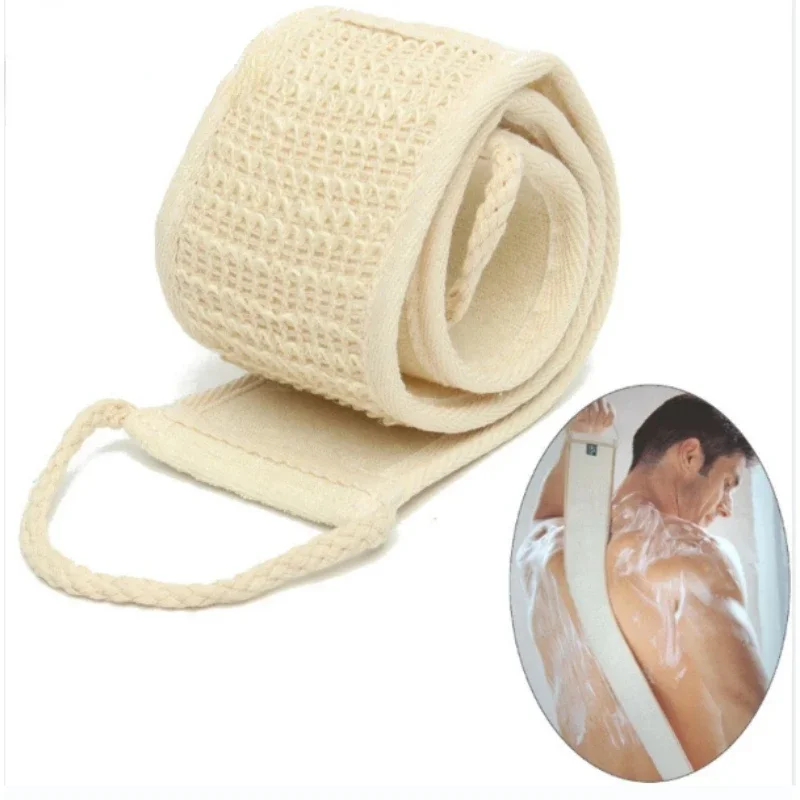 Natural Loofah Back Pull Strip Bath Gloves Exfoliating Skin Wash Foam Towel Massage Shower Scrubber Body Cleaning Towel New